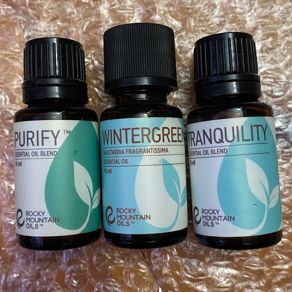 Rocky Mountain Oils set of 3 new sealed  15ml Like Doterra dnd Young Living